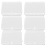 ERINGOGO 6pcs Poker Box Poker Cards Container Travel Case for Games Clear Bead Storage Containers Jewelery Organizer Work Desk Accessories Clear Container Pp Plastic Storage Rack R660