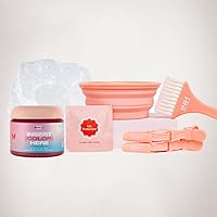 INH Semi Permanent Flamingo Topaz Hair Color with Tool Kit | Color Depositing Conditioner | DIY Beginner Friendly