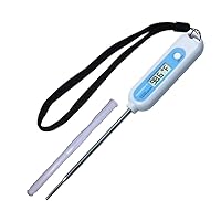 Veterinary Thermometer. Fast, Accurate Temperatures in 8-10 Sec. Beeps When Ready. Stainless-Steel Probe w/Rounded Tip. Three Lengths for Farm Animals & Pets. (5