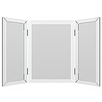 Houseables 3 Way Mirror, Trifold Vanity Mirrors, 21