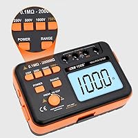 Victor/RuoShui Ohm Meters VC60B+ VC60D+ VC60E+ 10000V/2500V/5000V Digital Insulation Resistance Tester Digital Megohmmeter(Victor VC60B+)