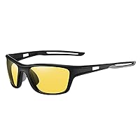 Night Vision Glasses for Driving, Polarized Sports Anti-Glare UV400 Sunglasses for Men Cycling Fishing Safety Eyewear