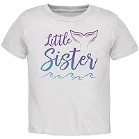 Little Sister Mermaid Tail Ocean Toddler T Shirt