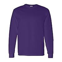 Gildan Adult Heavy Cotton Long-Sleeve T-Shirt - Purple - 3XL