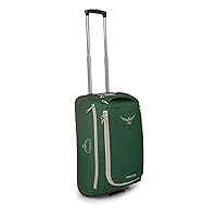 Osprey Daylite 40L Carry On Travel Wheeled Duffel Bag, Green Canopy/Green Creek