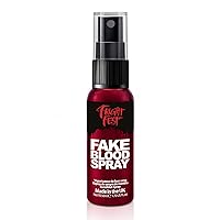Fake Blood Gel Spray 50ml by Fright Fest Red Fake Blood liquid – SFX makeup looks great with face blood, liquid latex, white face paint, black face paint, body paint and spirit gum