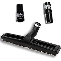 Vacuum Floor Brush Attachment, 14 Inch Brush for 1.25” Vacuum Accessories with Two Adapters for 1 3/8” & 1.5