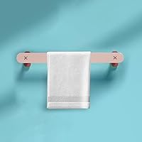 Simple Shelf, Simple and Creative Towel Rack,Wall-Mounted Bathroom Towel Rack,Towel Rails Wall Mounted,Towel Bar,Bathroom Towel Storage,Bathroom Towel Holder/Pink/42cm