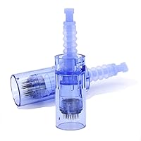 Med SPA Care® Disposable Replacement Cartridges 0.01mm~0.25mm - Applicable for Dr.pen Ultima A6 Electric Skin Care Device/Dr pen Permanent Makeup Pen (36 Pins, A6 Blue 0.25mm 50pcs)