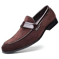 Men's Suede Penny Moccasins Loafers Comfort Leather Lightweight Classic Slip-On Casual Formal Boat Formal Dress Driving Shoes