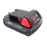Milwaukee M18 1.5 Ah 18V Red Lithium Ion Battery 48.11.1815 for Impact Drill Milwaukee M18 1.5 Ah 18V Red Lithium Ion Battery 48.11.1815 for Impact Drill