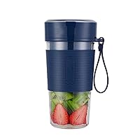 Portable Mixer, Fully Automatic Accompanying Shaker Cup Juice Machine, USB Rechargeable Battery High-Power Home Office Sports Travel Blender,Blue