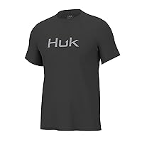 HUK Men's Performance Fishing Logo Tee, Short Sleeve, Quick-Dry