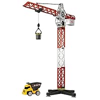 Dickie Toys Construction Crane with Construction Vehicle Playset