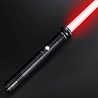 Lightsaber Metal Hilt 12 Colors,Toys for Boys Girls Age 3 4 5 6 7 8 9 10 Year Old,Battery Rechargable FX Dueling Light Saber,Gifts for Boyfriend Girlfriend (Black)