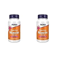 NOW Supplements, Niacin (Vitamin B-3) 250 mg, Flush-Free, Nutritional Health, 90 Veg Capsules (Pack of 2)