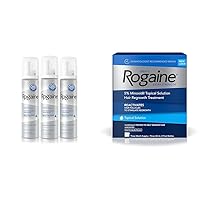 Men's Rogaine 5% Minoxidil Foam for Hair Loss and Men's Rogaine Extra Strength 5% Minoxidil Topical Solution for Thin Hair | Hair Regrowth Treatments