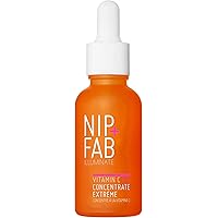 Nip+Fab Vitamin C Fix Concentrate Extreme 15% 1 fl oz | Face Skin Radiance Booster | 3 Forms of Vitamin C | Ferulic Acid | Skin Protection | Moisturizing Hydrating Antioxidant