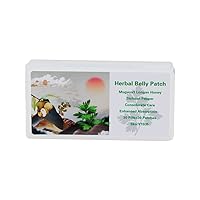 Herbal Mugwort Belly Paste,Wormwood Tummy Sticker, Moxibustion Pellet for Women (30 Pcs Pills and Stickers) YZ1935