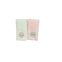 Melody Jane Dollhouse Pair of Blue & Pink Hand Towels Miniature Bathroom Accessory 1:12