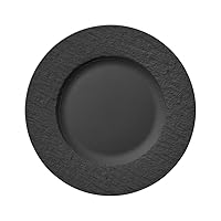 Villeroy & Boch Manufacture Rock Dinner Plate, 10.5 in, Premium Porcelain, Gray