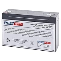 Lithonia ELB0608 6V 12Ah Sealed Lead Acid - AGM - VRLA Replacement Battery