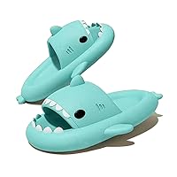 Shark Slides Thickness Upgrade Summer Cute Cartoon Shark Slippers for Women Men Non-Slip Open Toe Lightweight Sole Sandals Casual Unisex Beach Shoes