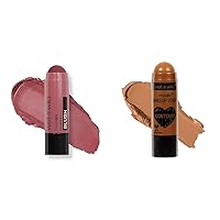 wet n wild Makeup Sticks, Buildable Color for Eyes, Cheeks & Lips, Velvety Cream-to-Powder Formula, Portable & Retractable - 2 Piece Set