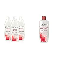 Jergens Original Scent Body Lotion, Dry Skin Moisturizer with HYDRALUCENCE blend & Extra Moisturizing Hand Soap, Liquid Hand Soap Refill Cherry Almond Scent