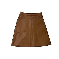 Woman Skirts Korean Style Real Leather Skirts High Waist Mini Skirt