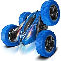  Remote Control Car, OrrenteRemote RC Cars with Headlights and  Wheel Lights, 4WD 2.4Ghz Double Sided 360° Rotating RC Truck for 6 Year Old  Boy Gifts Stunt RC Car Kids Xmas Toy