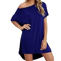 Haola Women Loose T Shirts Home Short Shirt Mini Dresses Tops