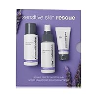 Sensitive Skin Rescue Kit - Set Contains: Face Wash, Toner, and Face Moisturizer - Skin Care To Calm, Soothe and Minimize Irritation