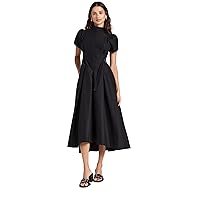 3.1 Phillip Lim Women's Puff Sleeve Side Tie Flare Dress