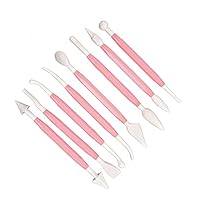BESTOYARD Fondant and Gum Paste Tool Modelling Clay Sculpting Pipe Tool Diy Modeling Pastry Scraper Frosting Icing Pen Icing Piping Tool Fondant Tool Pink Ass Cream Cake