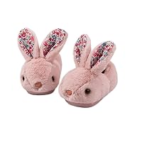 Toddler Kids Slippers Bunny Design Indoor Plush Shoes