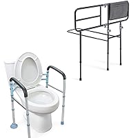 OasisSpace Bed Rail for Elderly &Heavy Duty Medical Toilet Safety Frame for Handicap