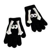 Lovely Children's Couple Gloves Connection Mittens Cartoon Baby Knitted Gloves Split Finger Gloves For Winter Knitte