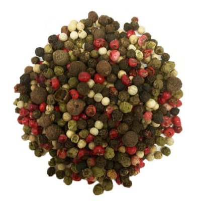OliveNation Whole Rainbow Peppercorn Mix, Black, Green, Pink, White, Jamaican, Tellicherry, Szechuan - 16 ounces