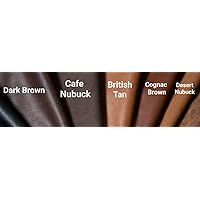 | Swatches of Browns and tans Colors of Our Faux Vegan Leather by The Yard Synthetic Pleather 0.9 mm (2 inch Wide x 2 inch) Soft Smooth Upholstery (Brown & Tan Colors, swatches)