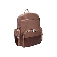 McKlein Nylon Dual Compartment Laptop Backpack, Khaki, 12.50