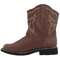 ROPER Womens Chunk Rider Embroidery Round Toe Casual Boots Ankle Low Heel 1-2