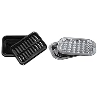 Certified Appliance Accessories SPL50008 Small 2-Piece Broiler Pan & Grill Set Porcelain-on-Steel 13
