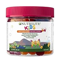 KidsNutrilite Daily Gummy Multivitamin - 12 Essential Vitamins & Minerals, Supports Eye, Bone, & Immune System Development, 120 Gummies, 1 Month Supply, Fruit Punch & Berry Flavor