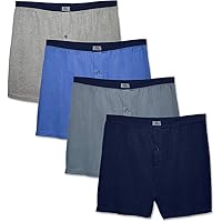 Fruit of the Loom Solid Knit Boxers 3-Pack (Colors and patterns may vary)