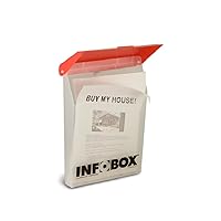 The InfoBox - Outdoor Document Holder,Red and Clear
