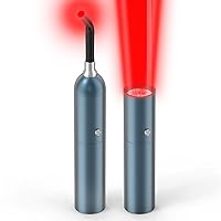 Rotsha Red Infrared Light Therapy Device - for Oral Nose Ear Body Therapy Cold Sore Treatment Healing and Pain Relief for Lip Knee Ankle Feet Hands or Pets, Steel Blue