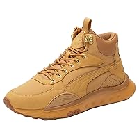 PUMA mens Wild Rider Mid High Top Lace Up Sneakers