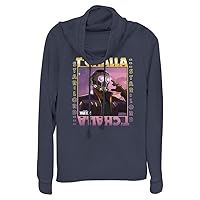 Marvel Tchalla Star Lord Sq Women's Cowl Neck Long Sleeve Knit Top