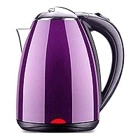 Kettles, Fast and Quiet Kettles,Kettles, 1.8L Capacity with Fast Boiling Led Indicator, Eco Glass Kettle, 1500W Cordless Water Kettle with Auto Shut-Off and Boil/Purple/16 * 12 * 25CM